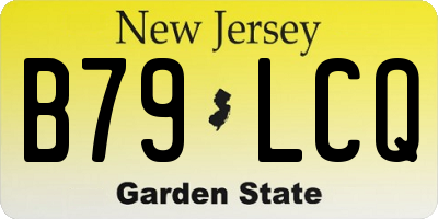 NJ license plate B79LCQ