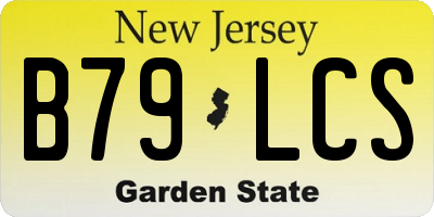 NJ license plate B79LCS