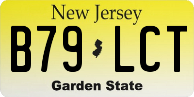 NJ license plate B79LCT