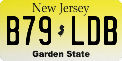 NJ license plate B79LDB