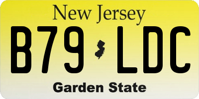 NJ license plate B79LDC