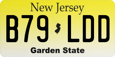 NJ license plate B79LDD