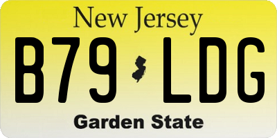 NJ license plate B79LDG