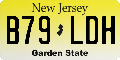 NJ license plate B79LDH