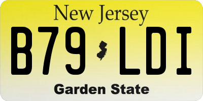 NJ license plate B79LDI