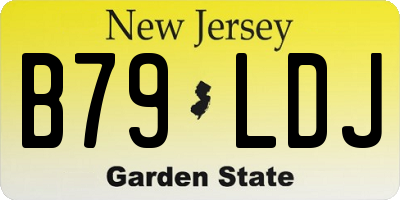 NJ license plate B79LDJ