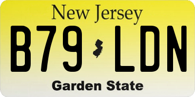 NJ license plate B79LDN