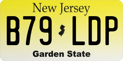 NJ license plate B79LDP