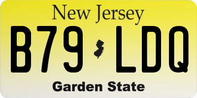 NJ license plate B79LDQ