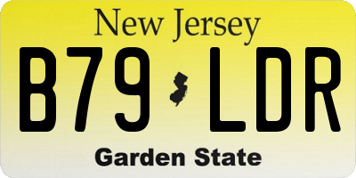 NJ license plate B79LDR