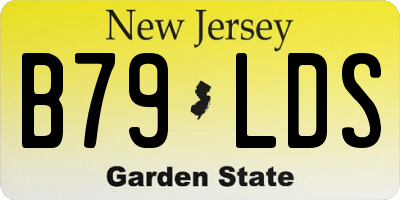NJ license plate B79LDS