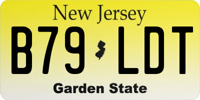 NJ license plate B79LDT