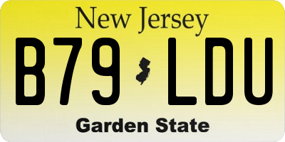 NJ license plate B79LDU