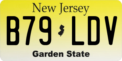 NJ license plate B79LDV