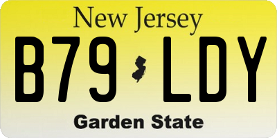 NJ license plate B79LDY