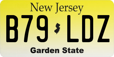 NJ license plate B79LDZ
