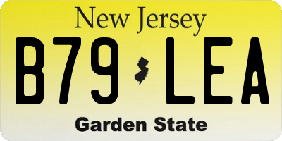 NJ license plate B79LEA