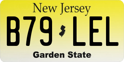 NJ license plate B79LEL