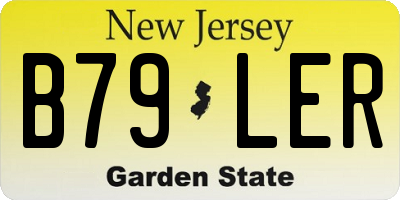 NJ license plate B79LER