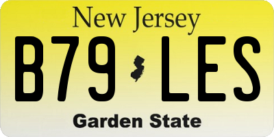 NJ license plate B79LES