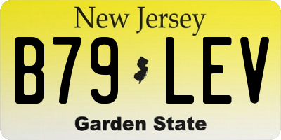 NJ license plate B79LEV