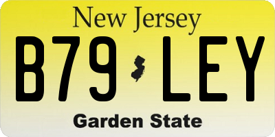 NJ license plate B79LEY