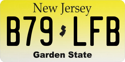 NJ license plate B79LFB