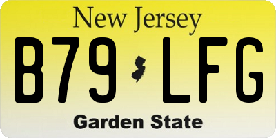 NJ license plate B79LFG