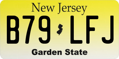NJ license plate B79LFJ