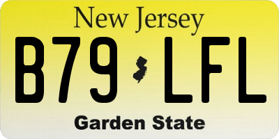 NJ license plate B79LFL