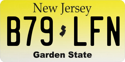 NJ license plate B79LFN