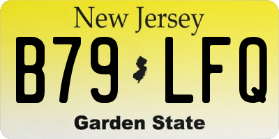 NJ license plate B79LFQ