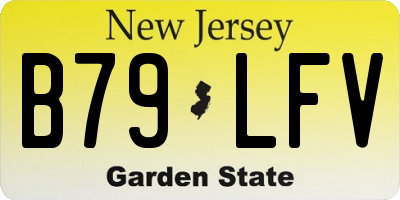 NJ license plate B79LFV