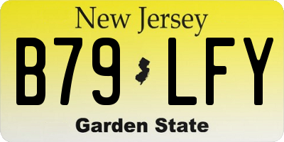 NJ license plate B79LFY