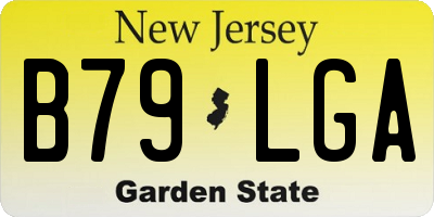NJ license plate B79LGA