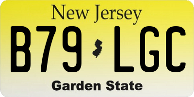 NJ license plate B79LGC