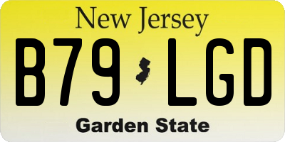 NJ license plate B79LGD