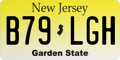 NJ license plate B79LGH