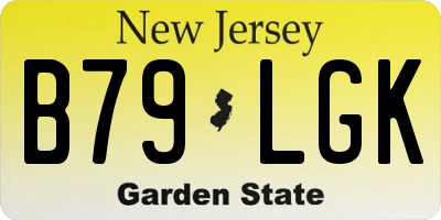 NJ license plate B79LGK