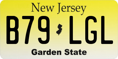 NJ license plate B79LGL