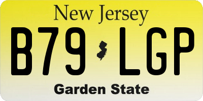 NJ license plate B79LGP