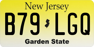 NJ license plate B79LGQ