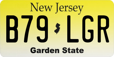 NJ license plate B79LGR