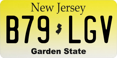 NJ license plate B79LGV
