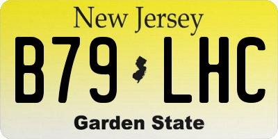 NJ license plate B79LHC