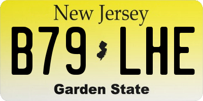 NJ license plate B79LHE