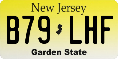 NJ license plate B79LHF