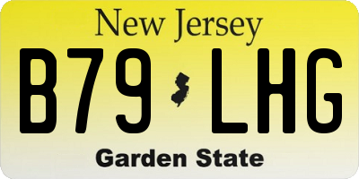 NJ license plate B79LHG