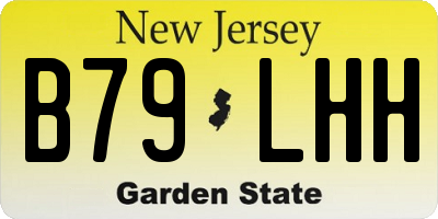 NJ license plate B79LHH