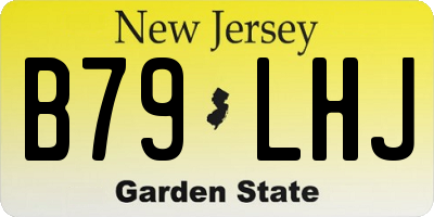 NJ license plate B79LHJ